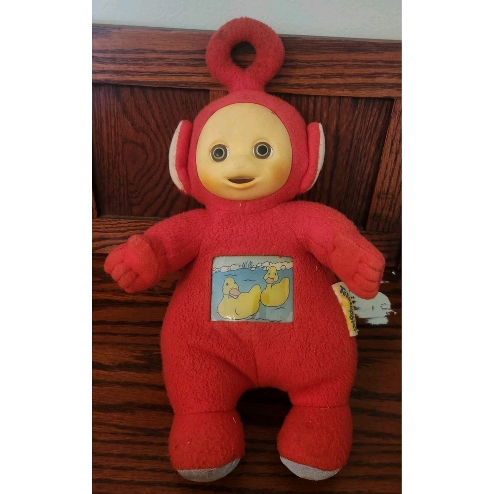 Vintage 90's Teletubbies Po Tummy Glow‎ Teletubby Red Plush Toy